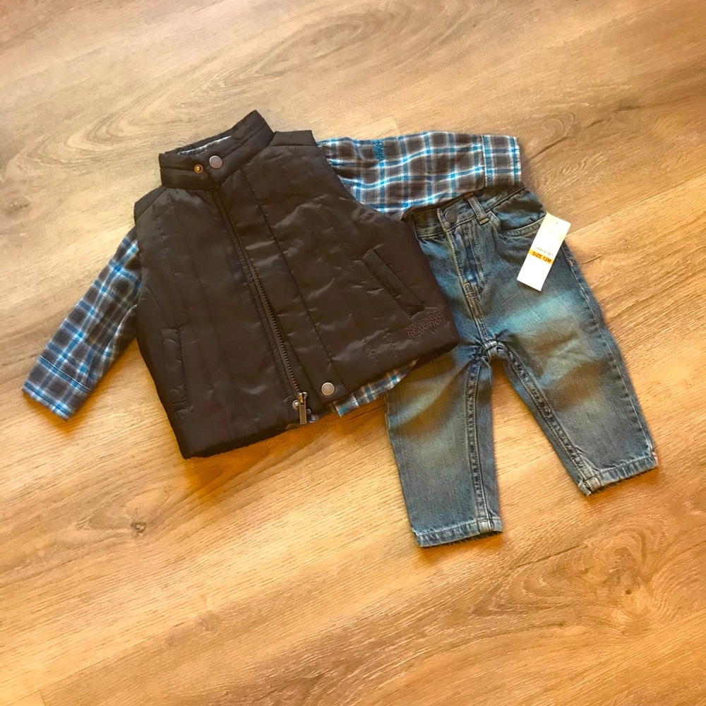 Boys Kenneth Cole Reaction 3-piece Outfit with Vest